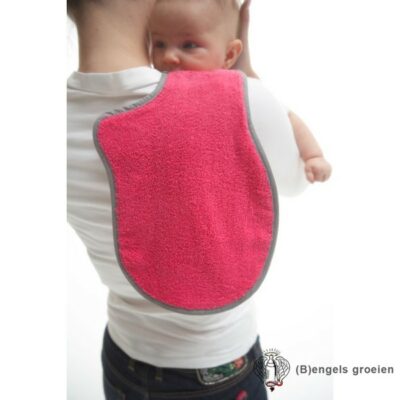 Spuugdoek - Badstof - Paars/Grijs