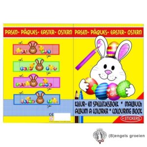 Kleur- en Spelletjesboek - A4 - Pasen
