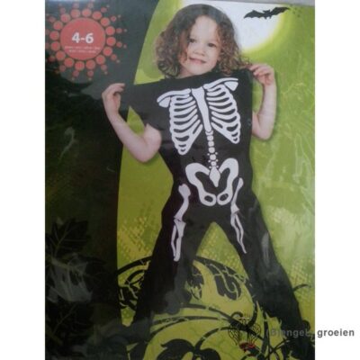 Halloween - Kinderkostuum - Skelet - 4 - 6 jr