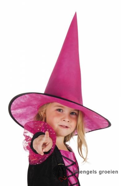 Halloween - Heksenhoed - Little Ursula - Roze