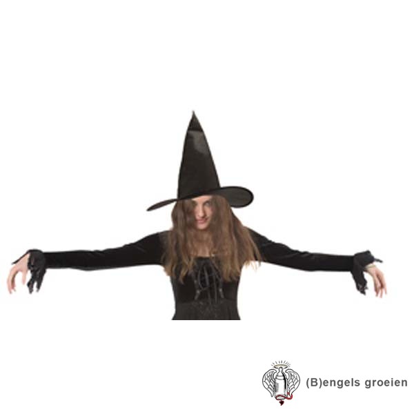 Halloween - Heksenhoed - Ursula - Zwart