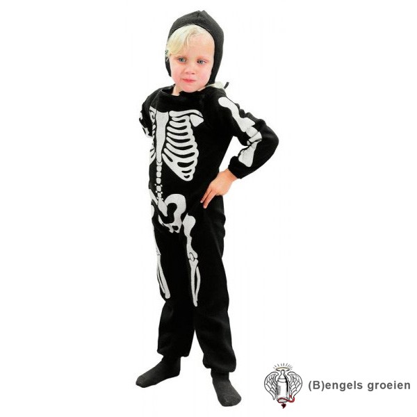 Halloween - Kinderkostuum - Skelet - 3 - 4 jr