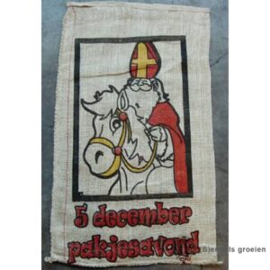 Sinterklaas - Jute Zak - Met Opdruk - 80 x 50 cm
